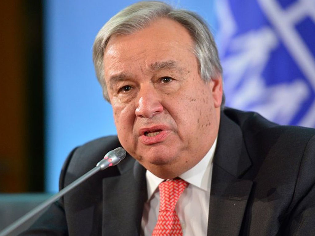 UN secretary General Antonio Guterres