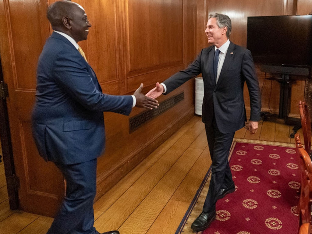 President Ruto holds bilateral talks with US secretary of state